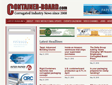 Tablet Screenshot of container-board.com